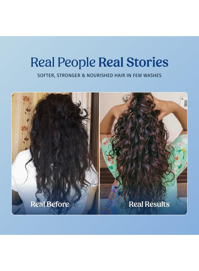 vilvah STORE Vilvah Goat Milk Shampoo | with Ceramides for Dry & Frizzy Hair | Nourishing Natural Shampoo that Strengthens, Smoothens & Adds Shine | Sulphate-Free Hair Cleanser for Men & Women | 250ml - Image 4